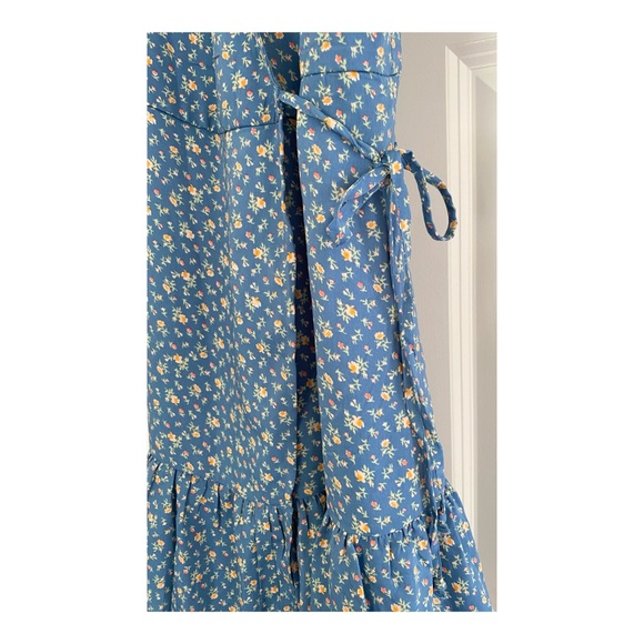 AE Puff Sleeve Wrap Front Mini Dress - Picture 5 of 7